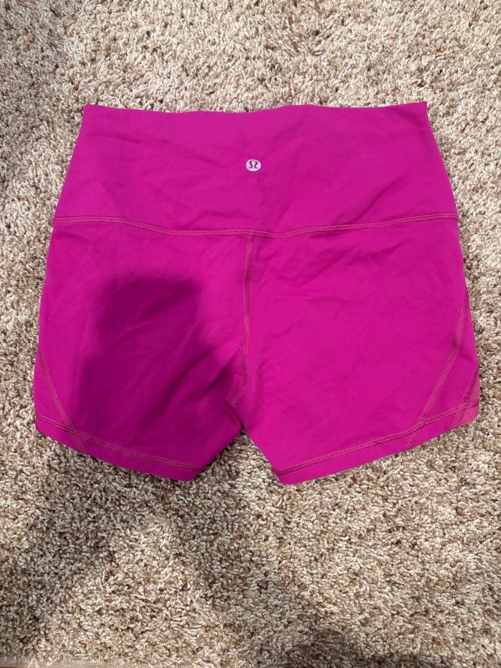 lululemon athletica Fuchsia High-Rise Athletic Biker Shorts
